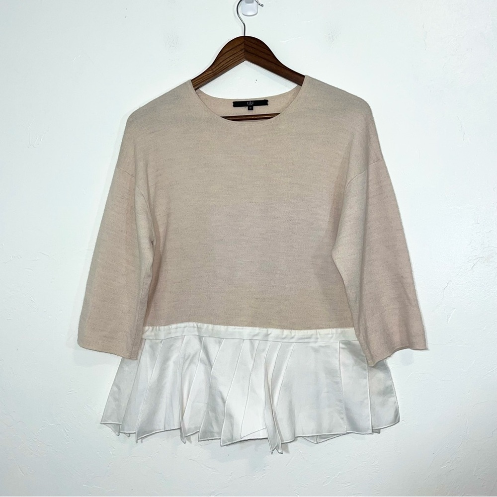 Tibi Wool Layered Look Twofer Sweater - Picture 4 of 11